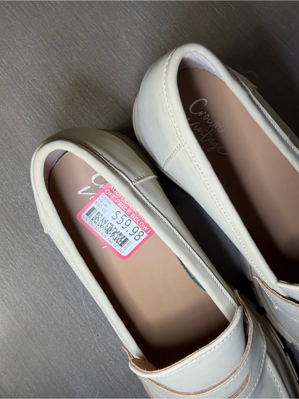 Crown Vintage Women's Sage Loafers Platform Lug Sole Size 9.5 M Slip On Comfort - Picture 9 of 10